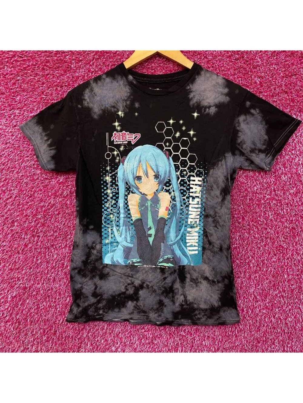 Hatsune Miku The Virtual Idol Chibi Style Anime Bleach Dye Small
